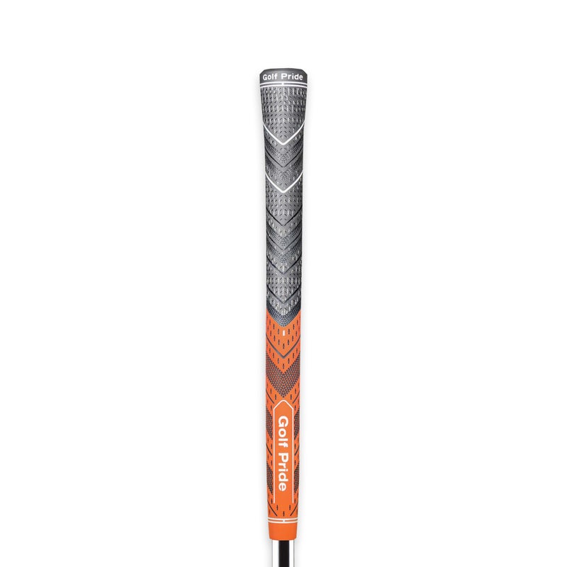 Golf Pride MCC Plus4 Golf Club Grip - All-Weather Hybrid Grip with Larger Lower Hand - Brushed Cotton Cord & Pebbled Texture - Standard Size, Orange - 1 Pack - Image 1